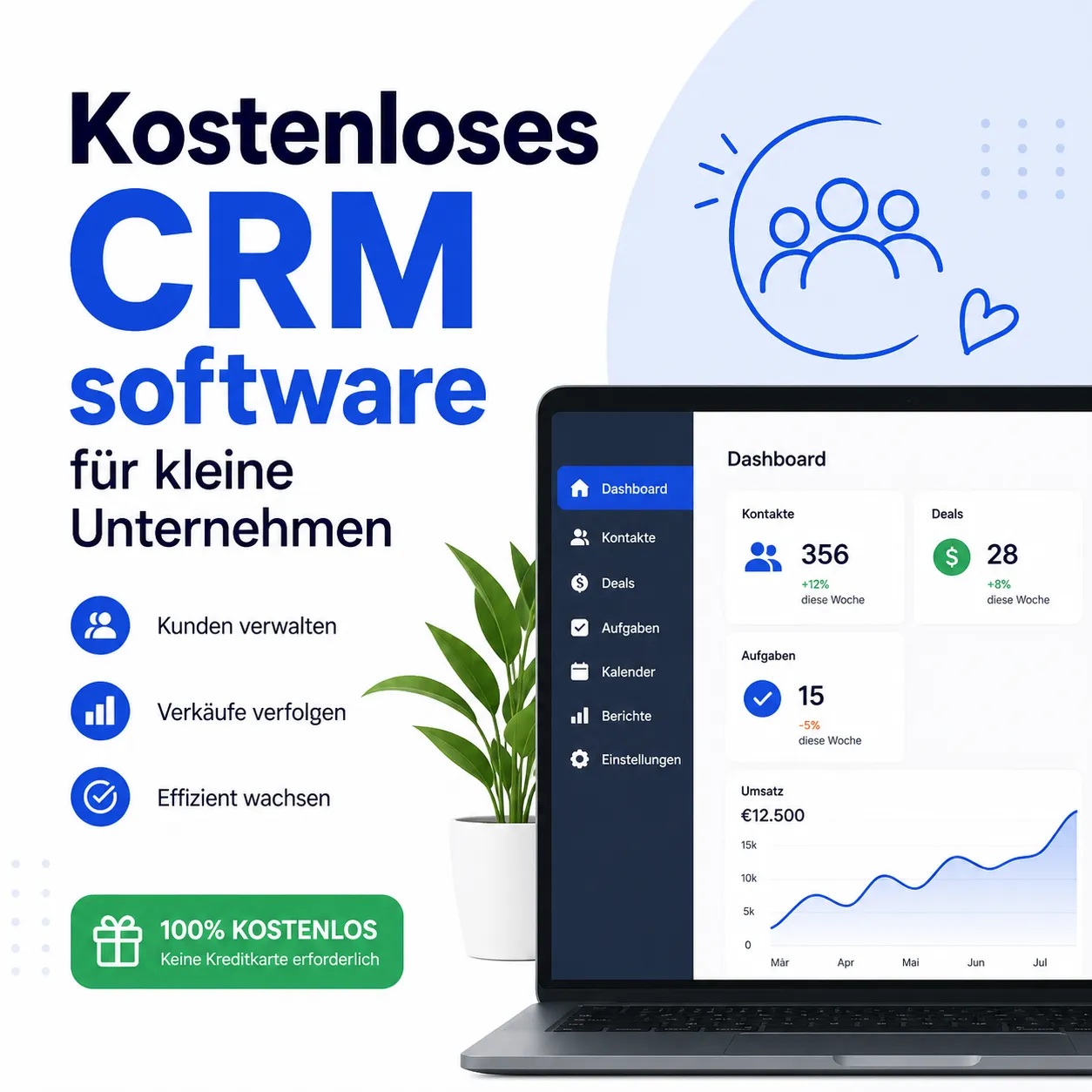 Kostenloses CRM software für kleine Unternehmen