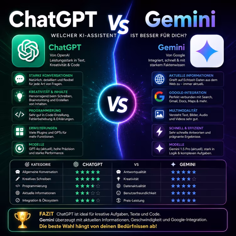 ChatGPT vs Gemini